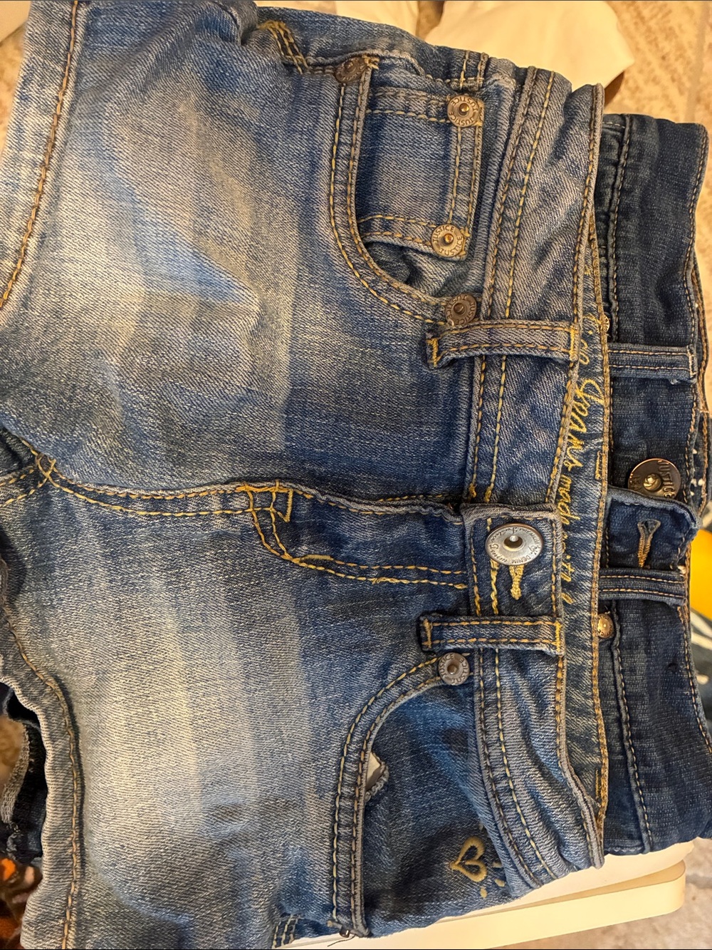Justice Girls Blue Denim Shorts
